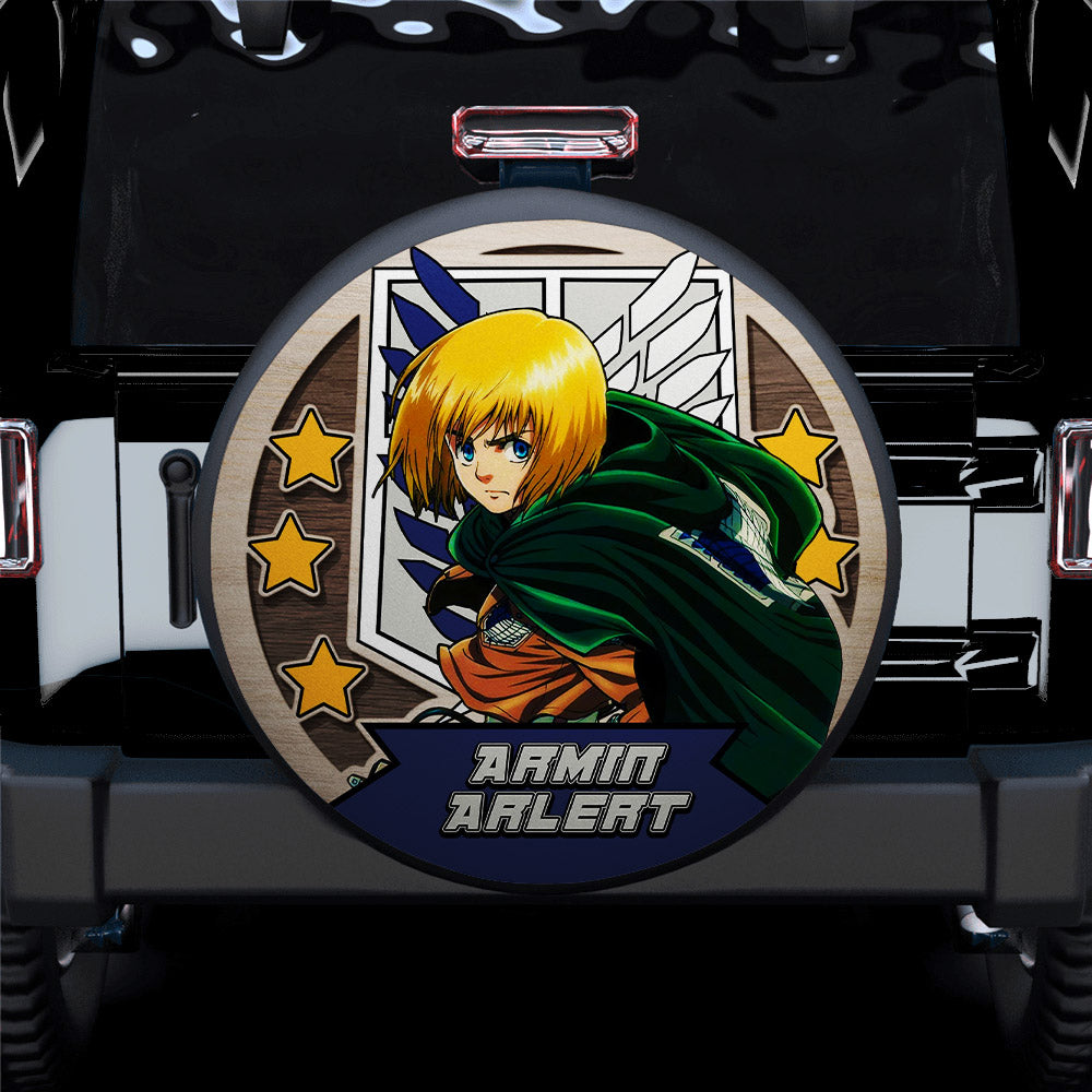 Attack On Titan Armin Arlert Jeep Car Spare Tire Covers Gift For Campers Nearkii