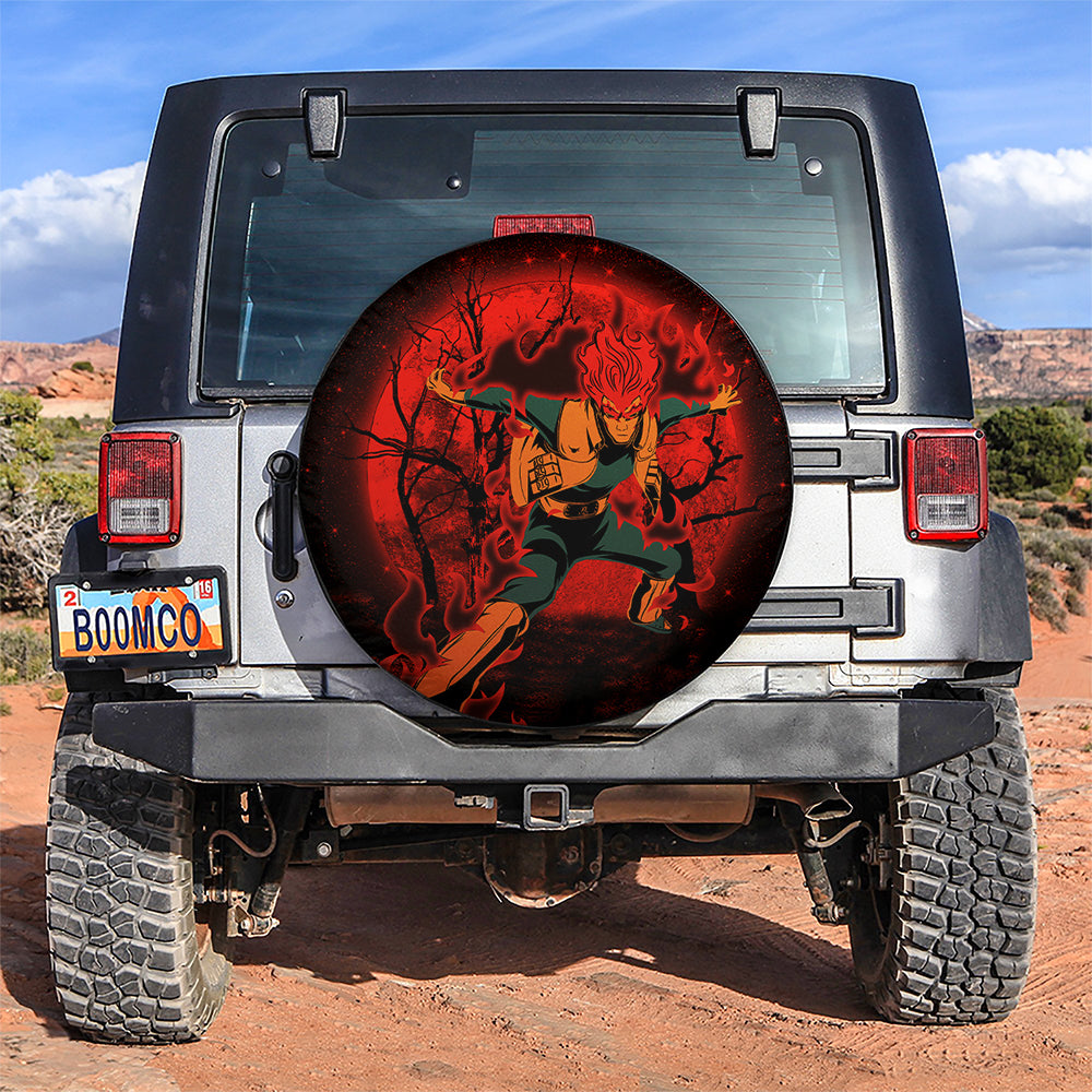 Gai Naruto Eight Gate Mode Moonlight Jeep Car Spare Tire Covers Gift For Campers Nearkii