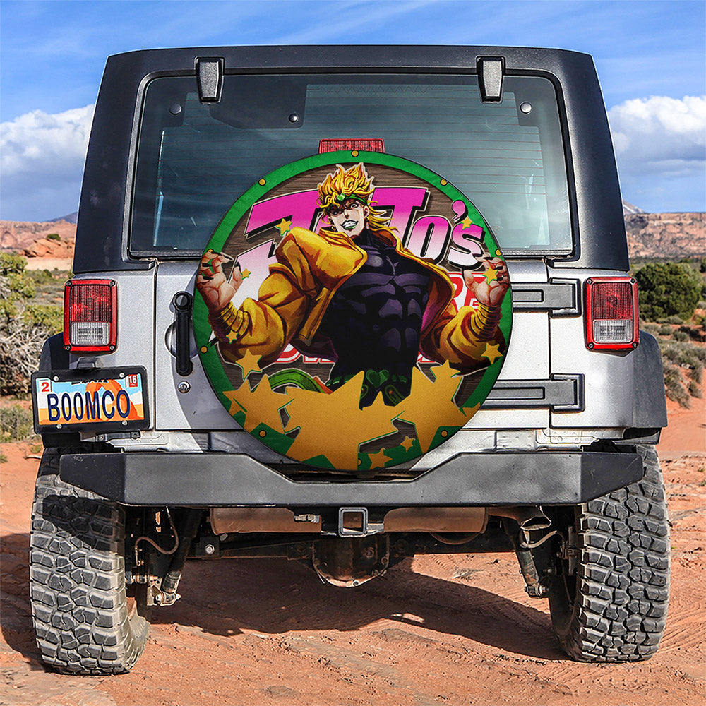 Jojo Bizarre Adventure Dio Brando Jeep Car Spare Tire Covers Gift For Campers Nearkii