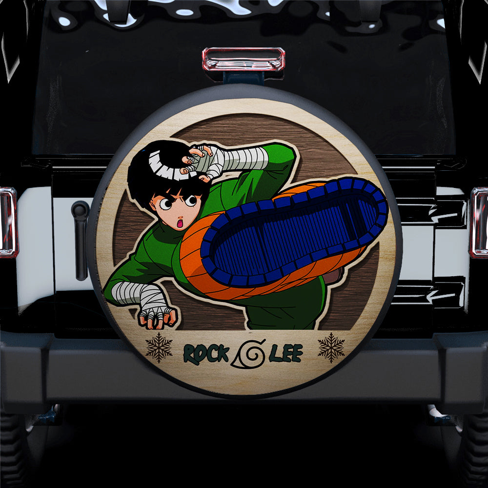 Naruto Rock Lee Jeep Anime Car Spare Tire Covers Gift For Campers Nearkii