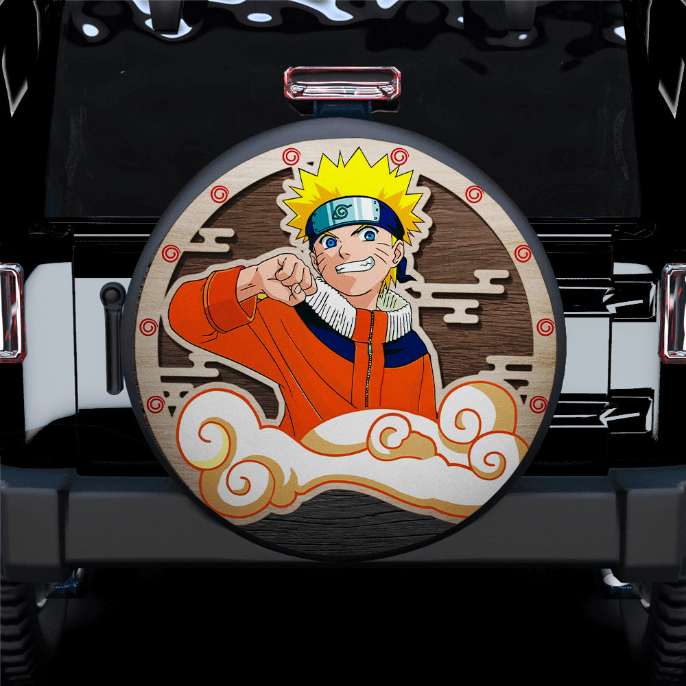 Naruto Kid Wood Anime Jeep Car Spare Tire Covers Gift For Campers Nearkii