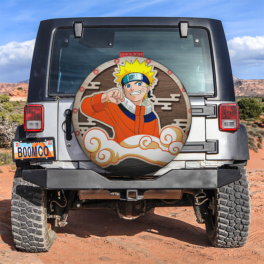 Naruto Kid Wood Anime Jeep Car Spare Tire Covers Gift For Campers Nearkii