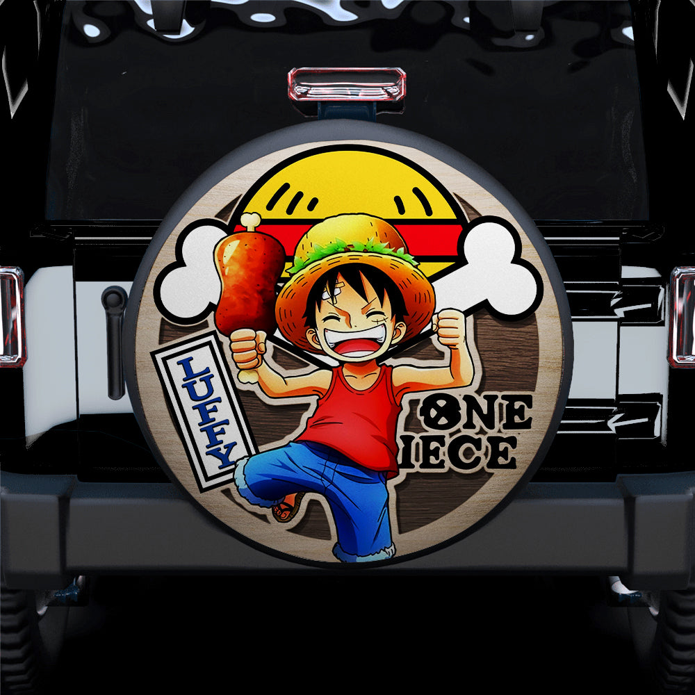 One Piece Luffy Wood Anime Jeep Car Spare Tire Covers Gift For Campers Nearkii
