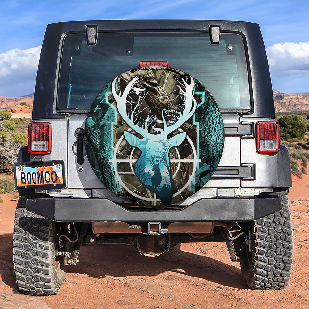 Hunting Deer Jeep Jeep Car Spare Tire Covers Gift For Campers Nearkii