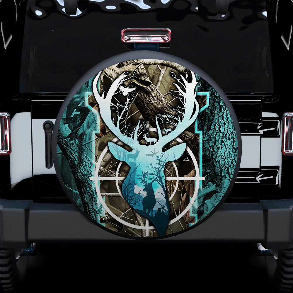 Hunting Deer Jeep Jeep Car Spare Tire Covers Gift For Campers Nearkii