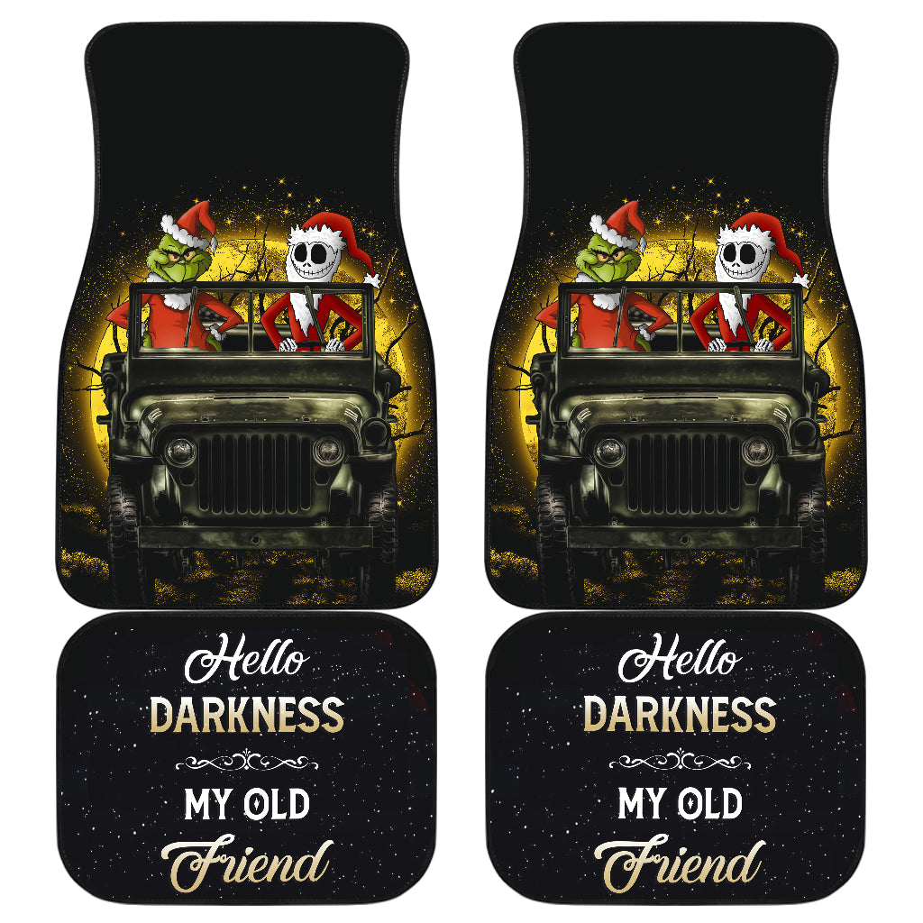 Jack Nightmare Before Christmas And Grinch Ride Jeep Moonlight Darkness Hallowwen Car Floor Mats Car Accessories Nearkii