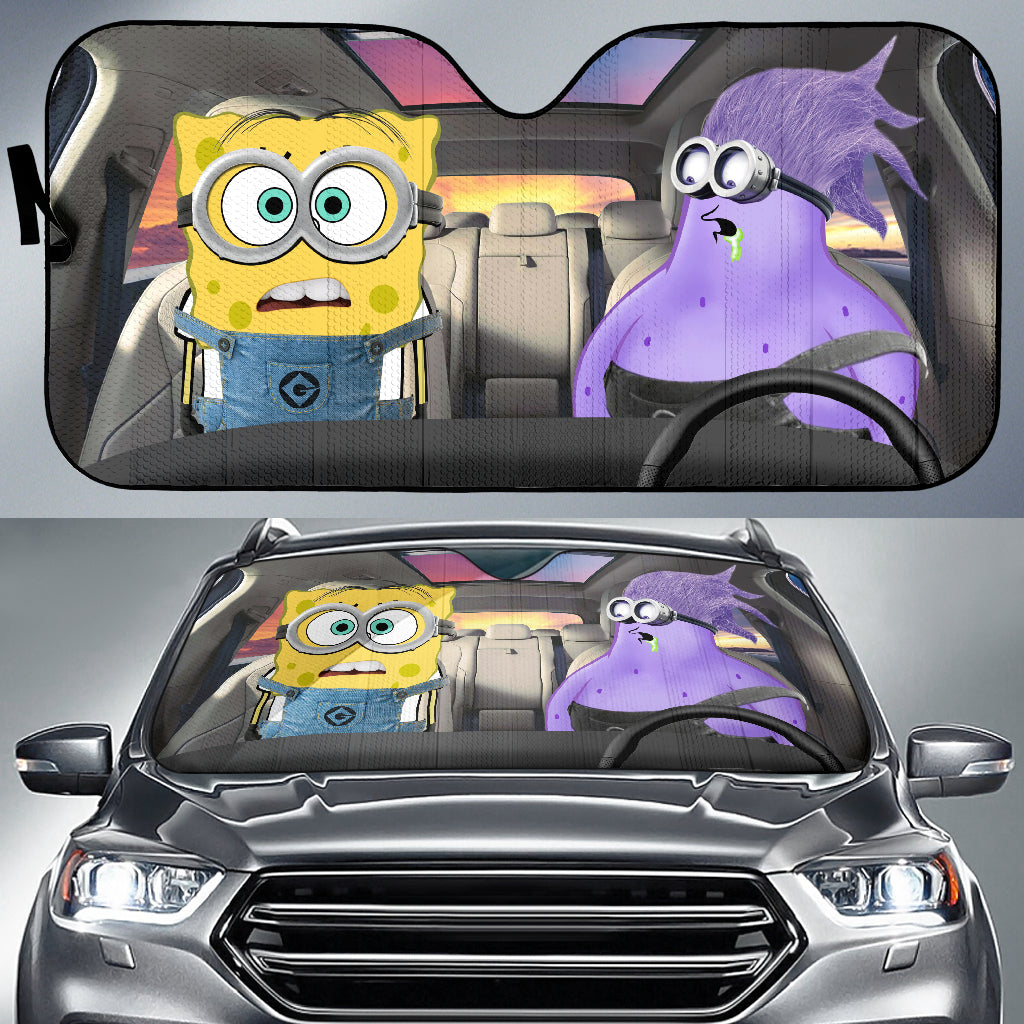 Spongebob Squarepants Minion Car Auto Sunshades Nearkii