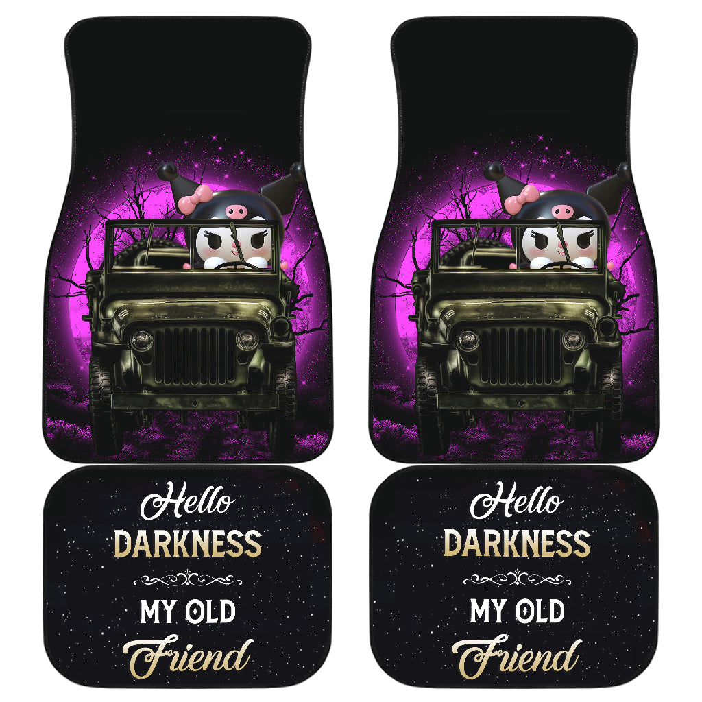 Kuromi Anime Funny Halloween Moonlight Darkness Car Floor Mats Car Accessories Nearkii