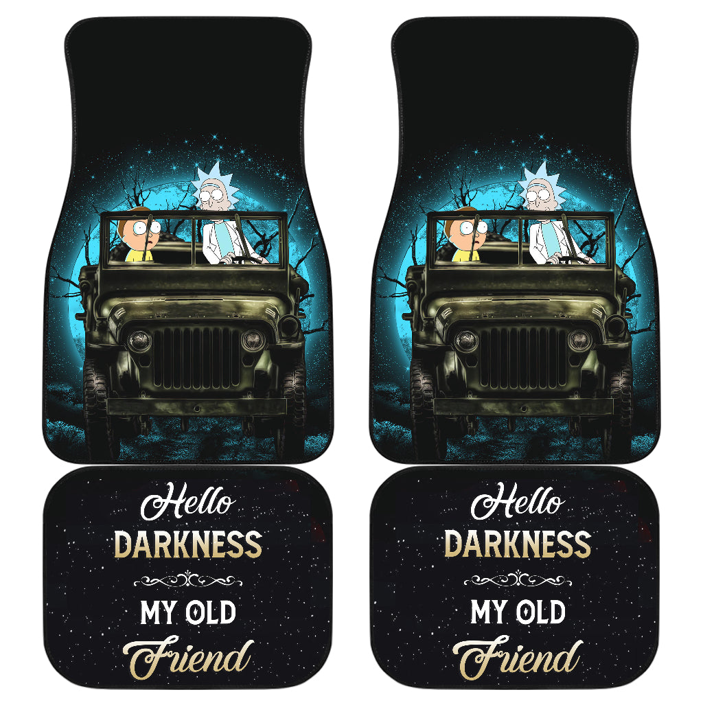 Rick And Morty Moonlight Halloween Jeep Funny Darkness Car Floor Mats Car Accessories Nearkii