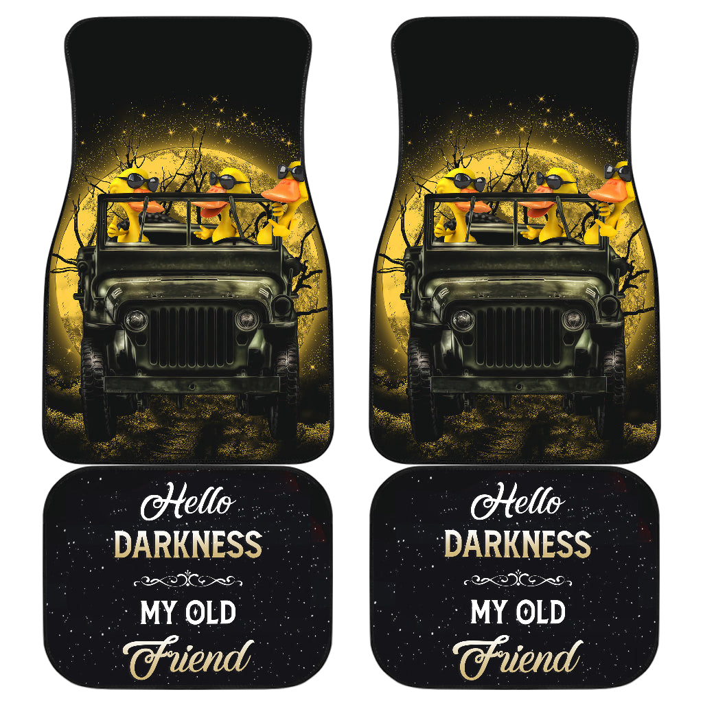 Funny Ducks Drive Jeep Moonlight Darkness Car Floor Mats Car Accessories Nearkii