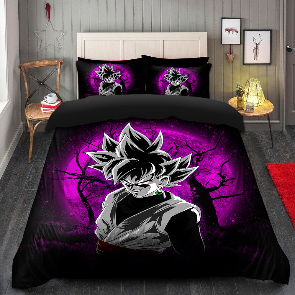 Goku Black Moonlight Bedding Set Duvet Cover And 2 Pillowcases Nearkii