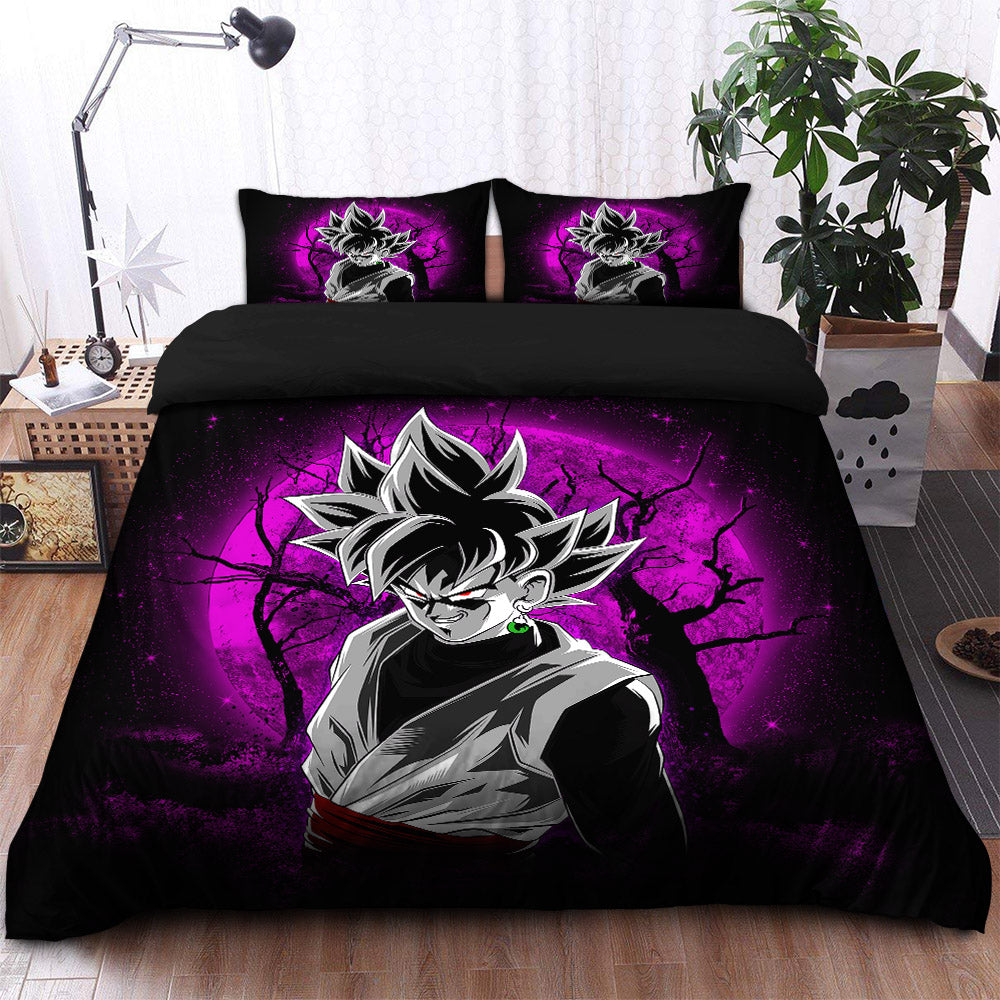 Goku Black Moonlight Bedding Set Duvet Cover And 2 Pillowcases Nearkii