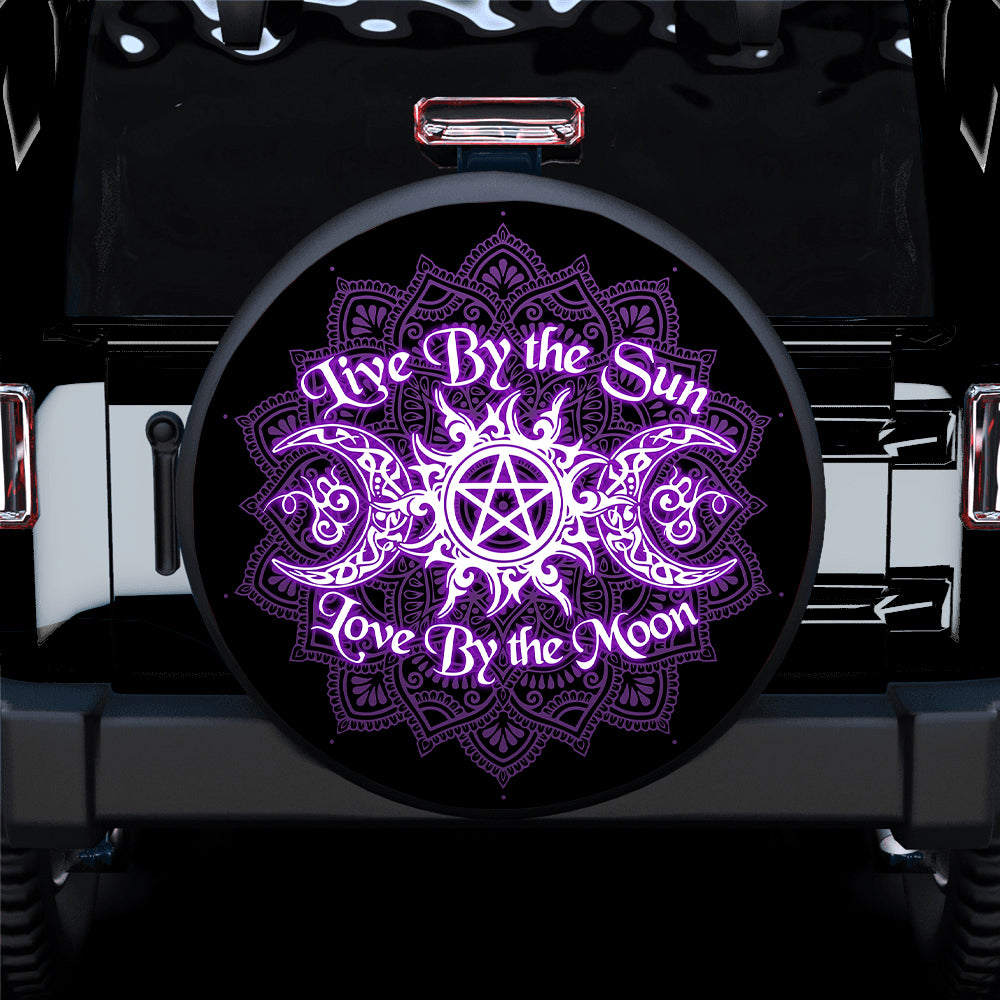 Live By The Sun Love By The Moon Jeep Car Spare Tire Covers Gift For Campers Nearkii