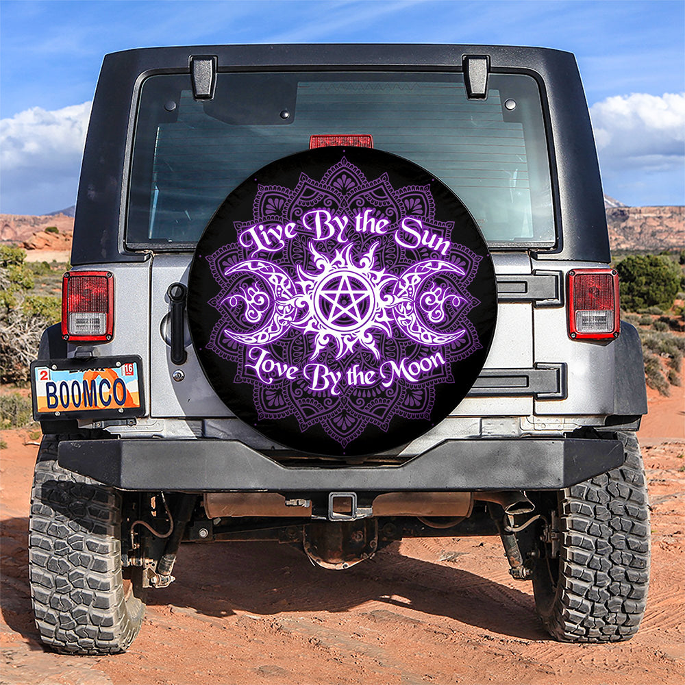 Live By The Sun Love By The Moon Jeep Car Spare Tire Covers Gift For Campers Nearkii