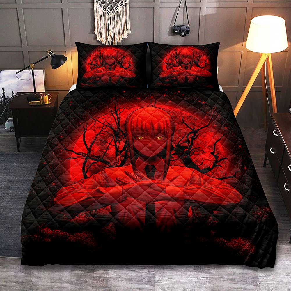 Makima Chainsaw Man Anime Moonlight Quilt Bed Sets Nearkii