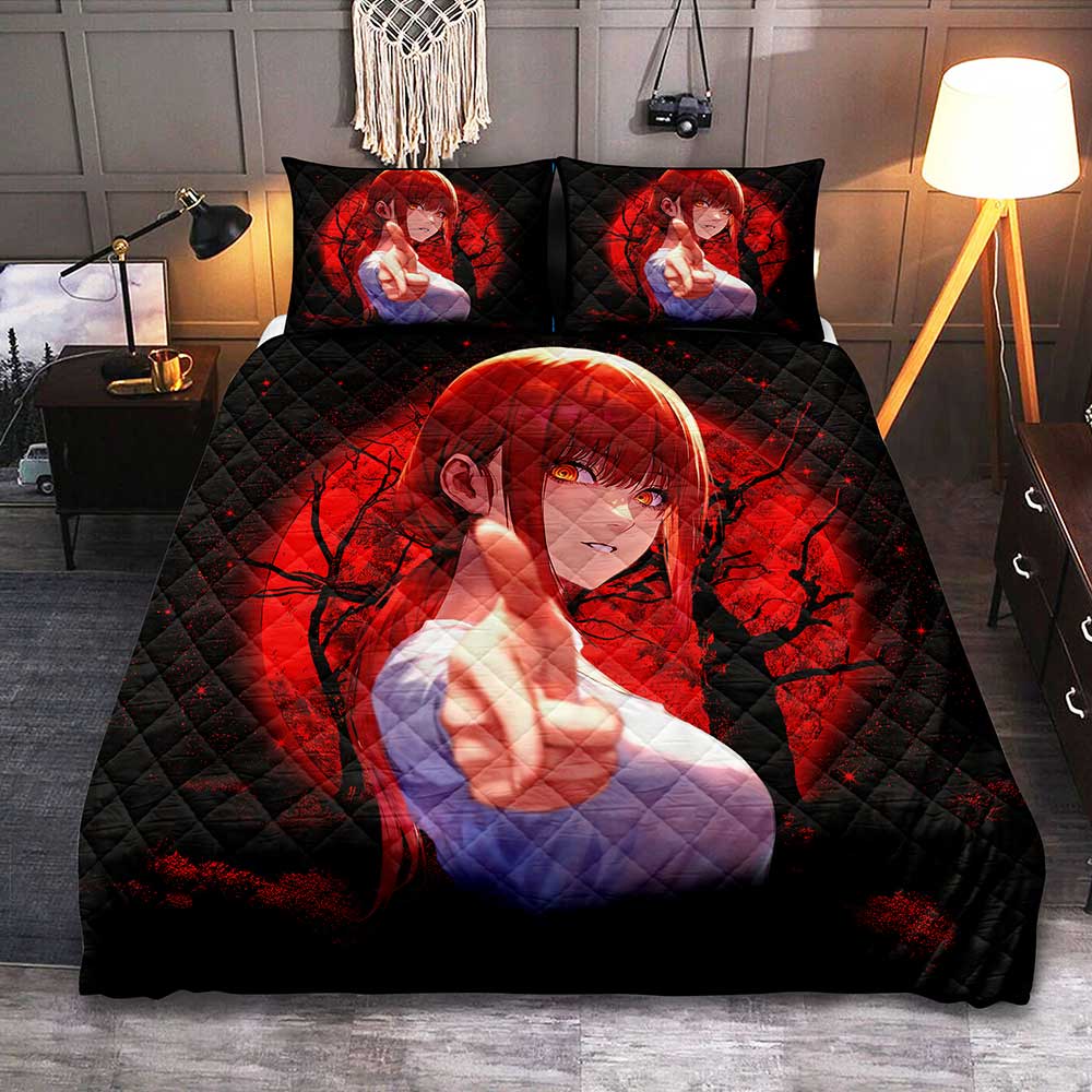 Makima Chainsaw Man 2 Moonlight Quilt Bed Sets Nearkii