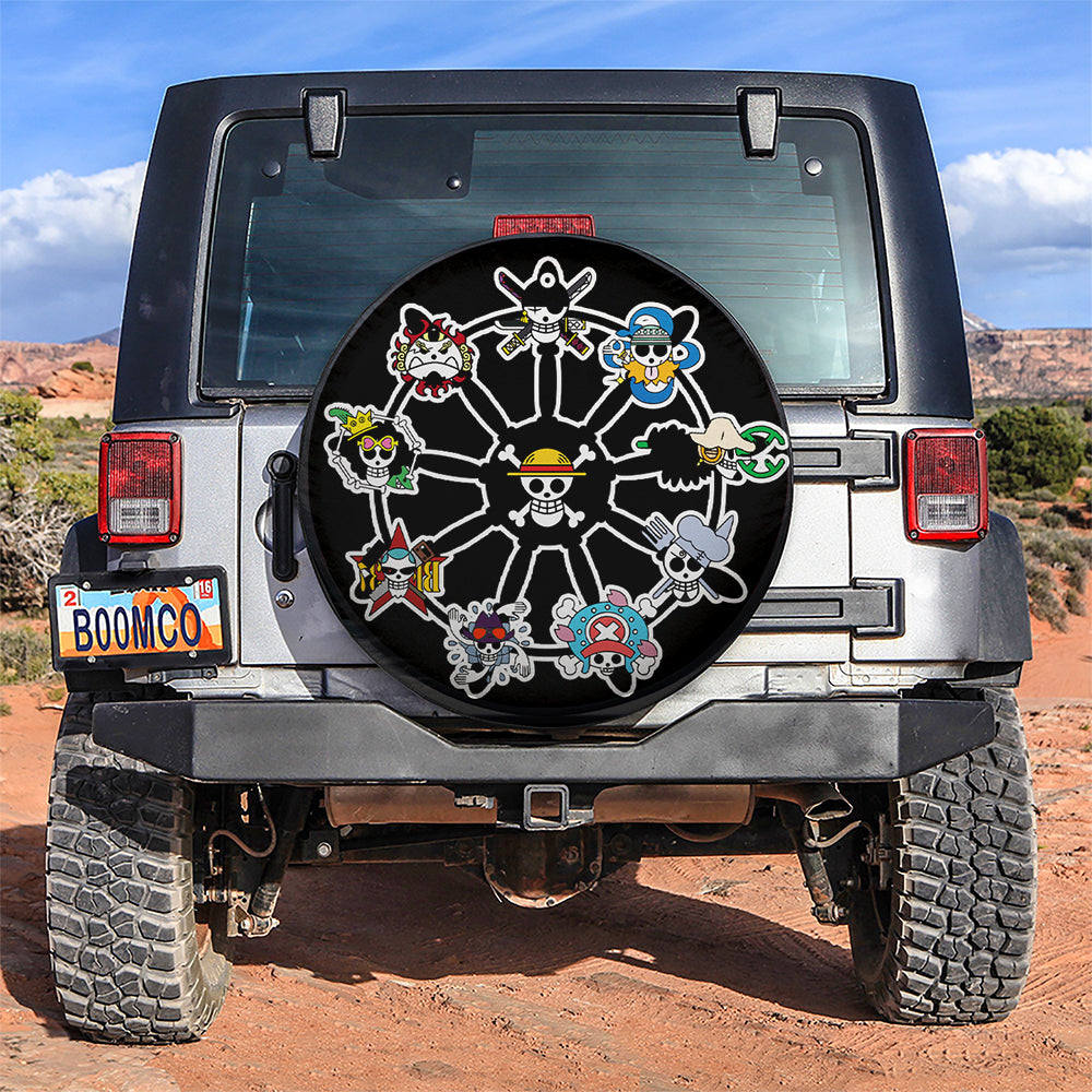 Anime One Piece Icon Moonlight Jeep Car Spare Tire Covers Gift For Campers Nearkii