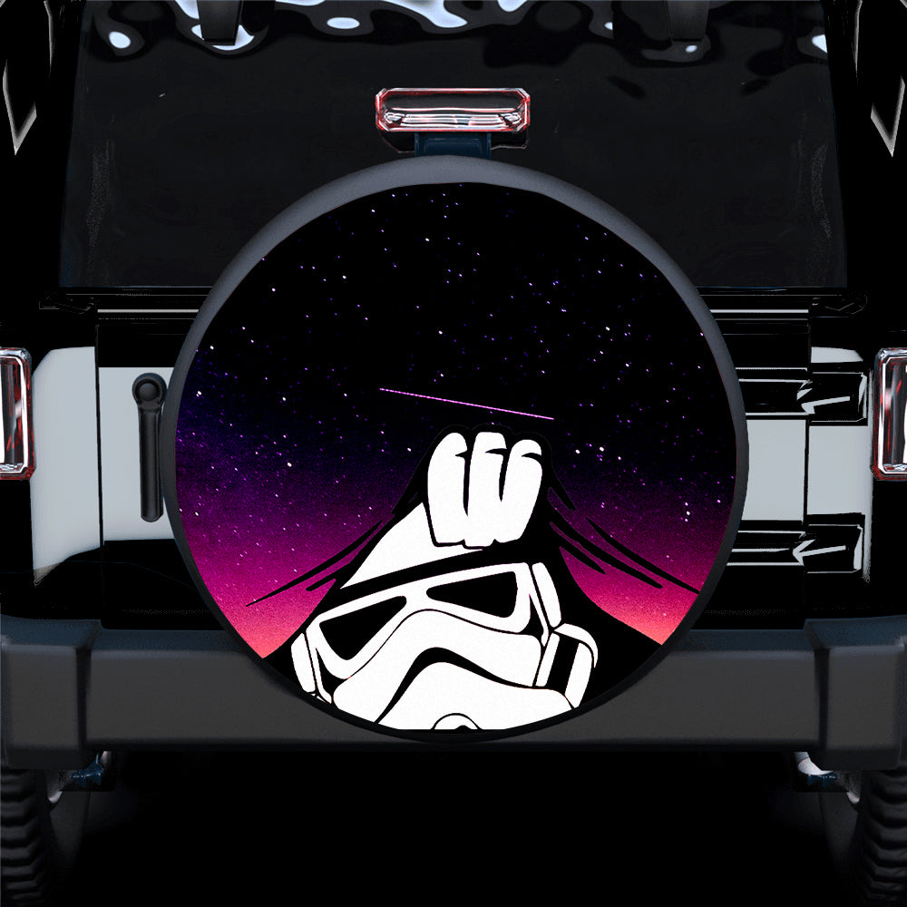 Stormtrooper Peeping Peek A Boo Funny Galaxy Jeep Car Spare Tire Covers Gift For Campers Nearkii