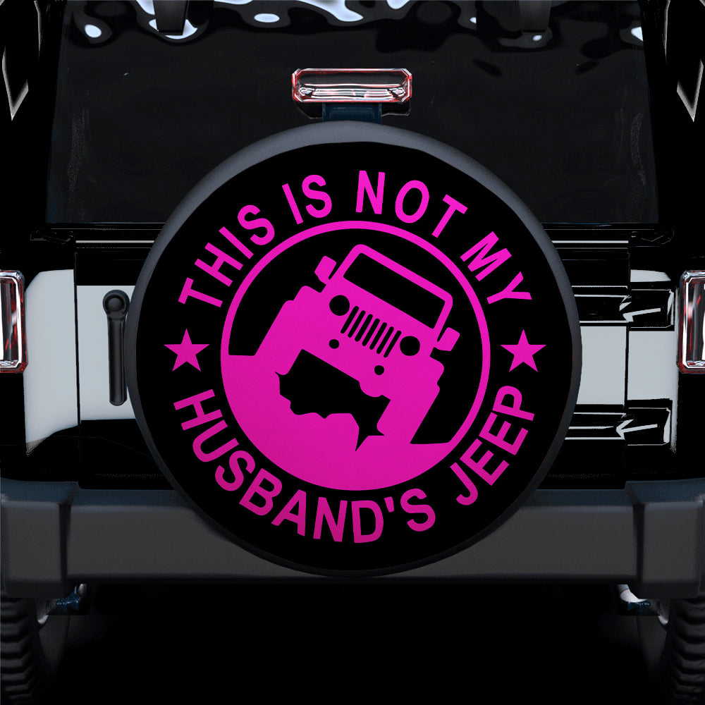 This Is Not My Husband Jeep Pink Car Spare Tire Covers Gift For Campers Nearkii