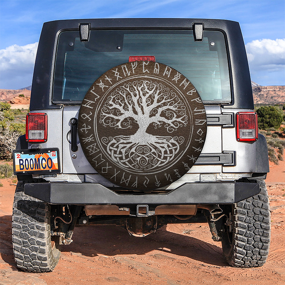 Viking Tree Jeep Car Spare Tire Covers Gift For Campers Nearkii