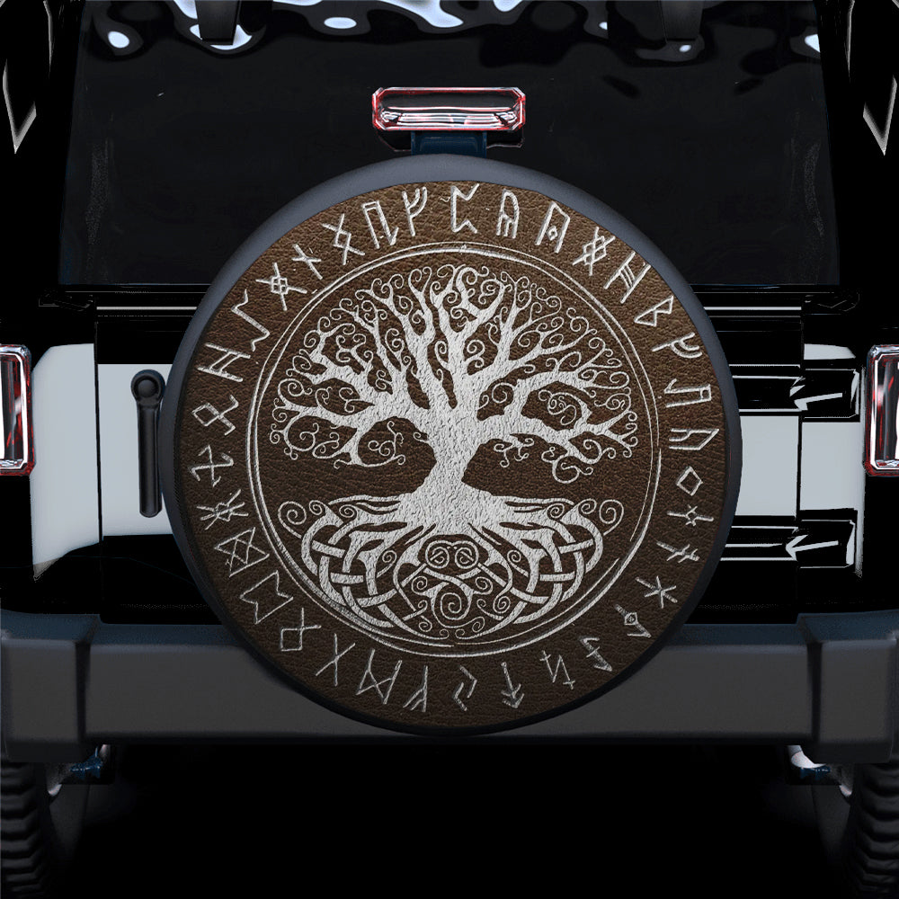 Viking Tree Jeep Car Spare Tire Covers Gift For Campers Nearkii