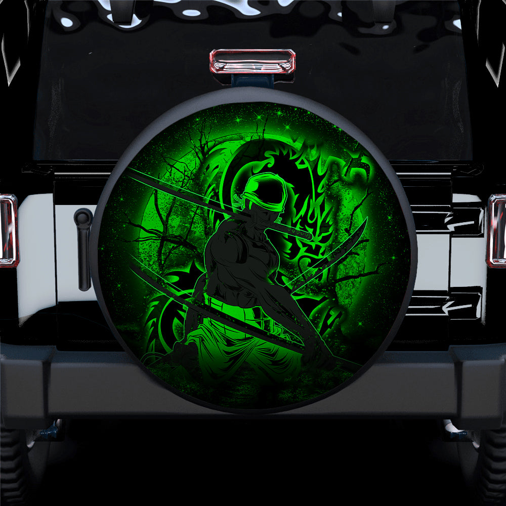 Zoro One Piece Moonlight Jeep Car Spare Tire Covers Gift For Campers Nearkii