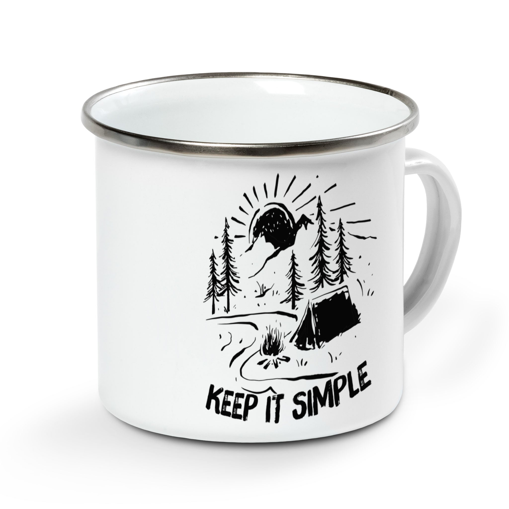 Keep It Simple Camping Mug Campfire Mug Nearkii