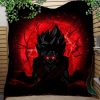 Goku Saiyan Evil Moonlight Quilt Blanket Nearkii