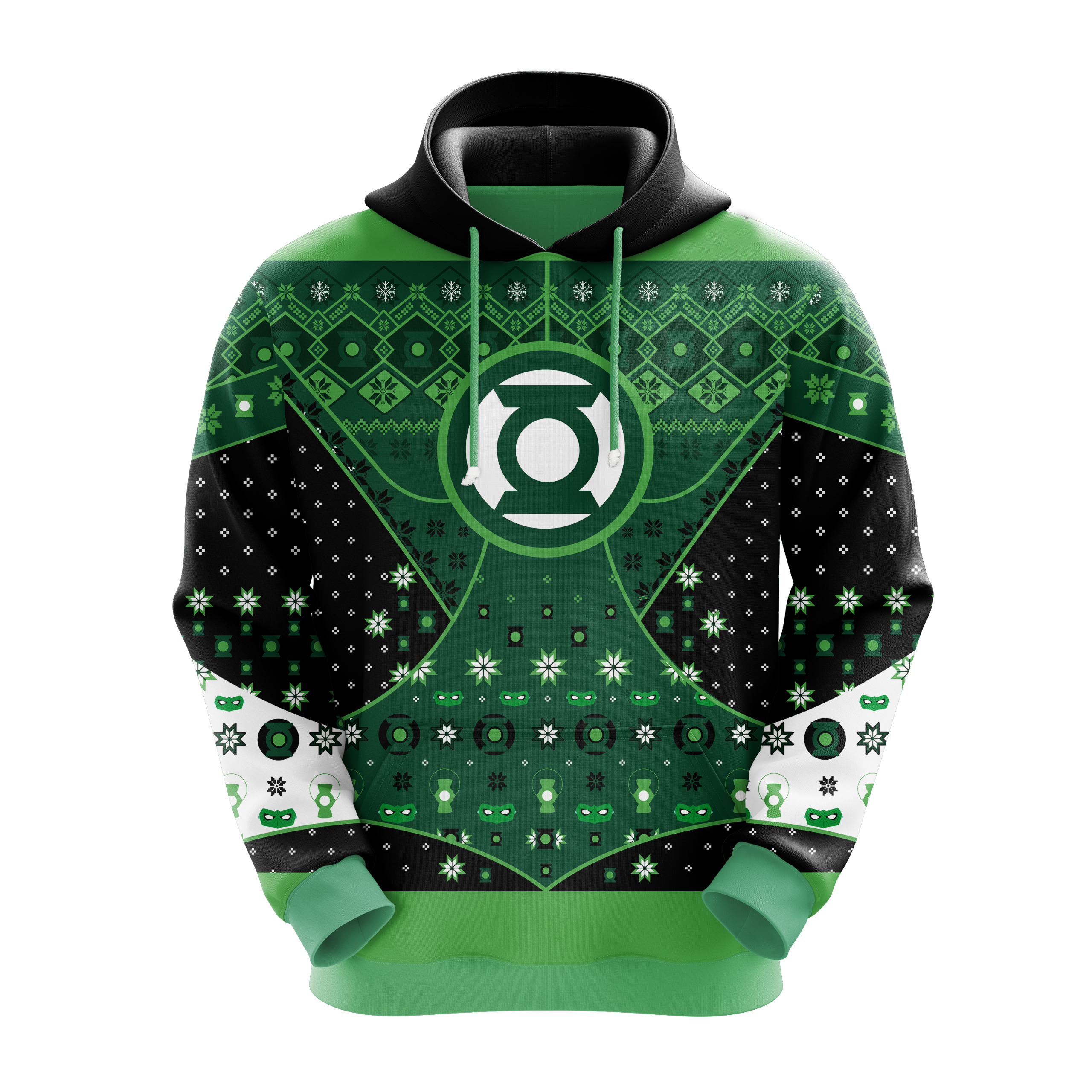 Green Lantern Hoodie Xmas Gift Nearkii
