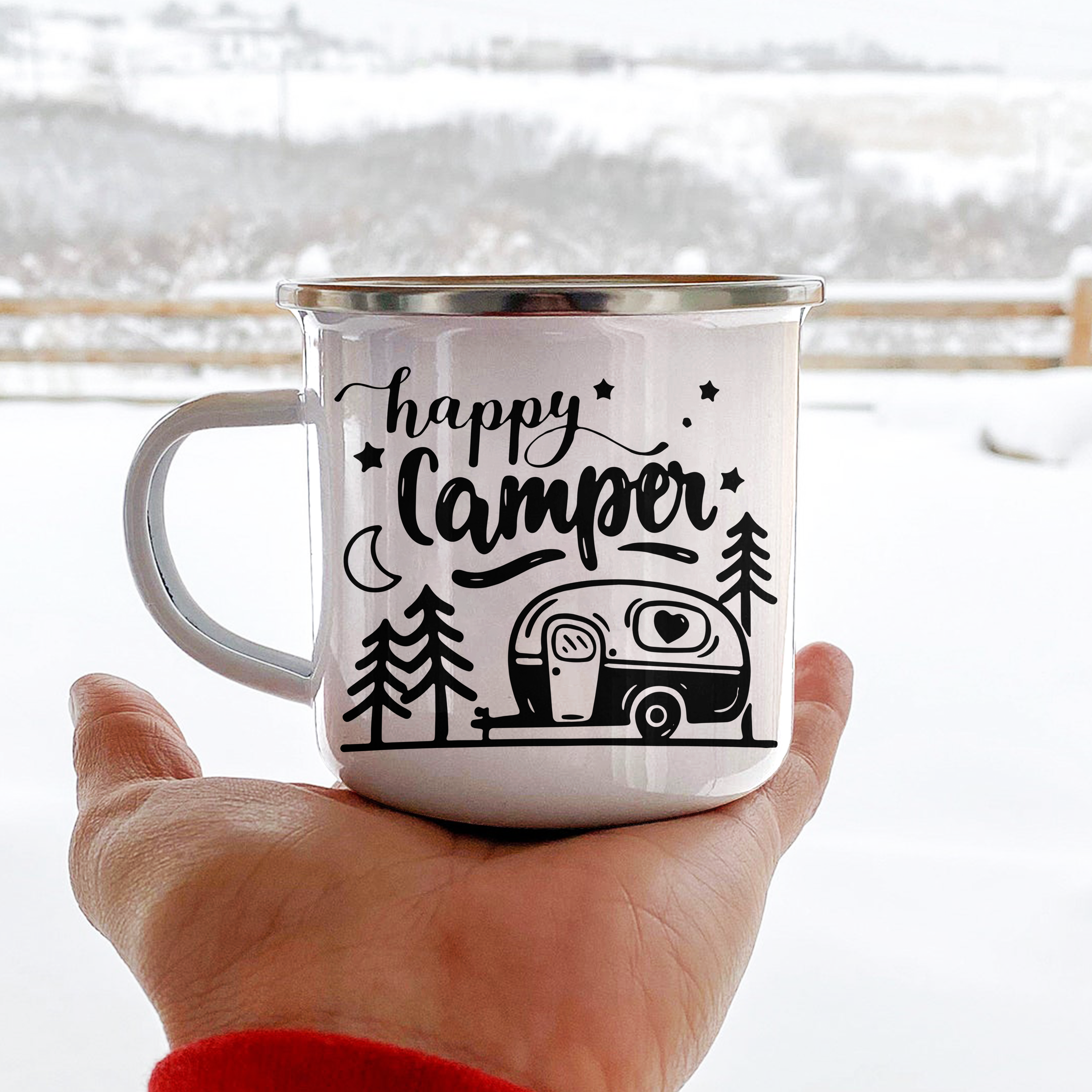 Happy Camper 1 Camping Mug Campfire Mug Nearkii