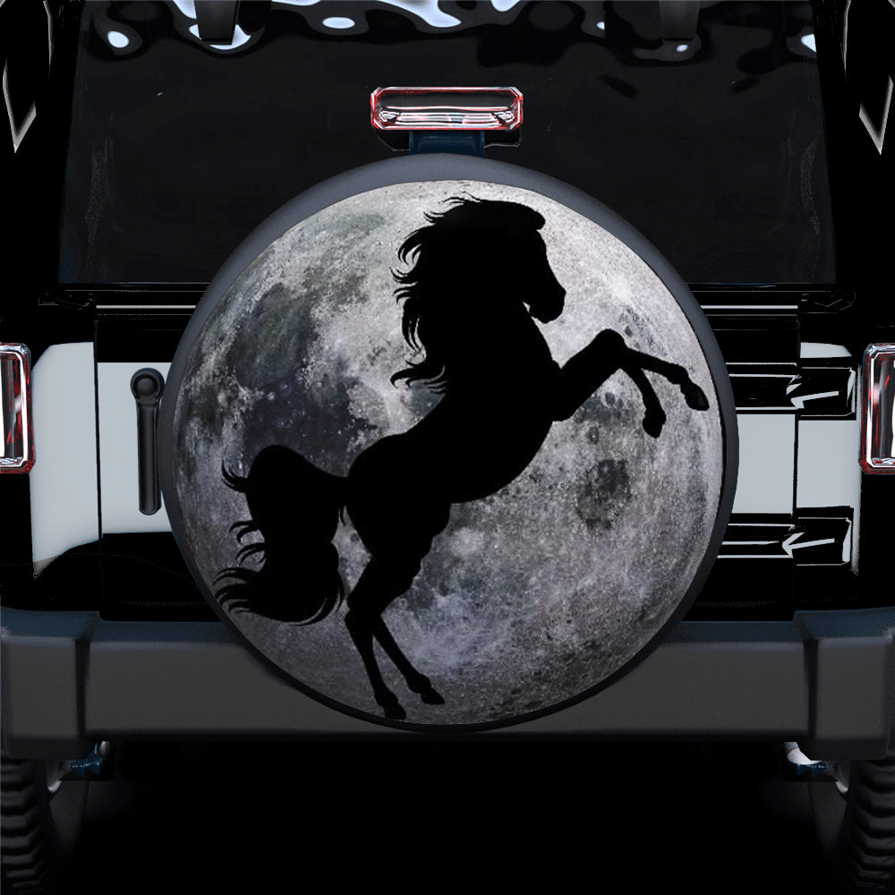 Horse And Moon Jeep Car Spare Tire Covers Gift For Campers Nearkii