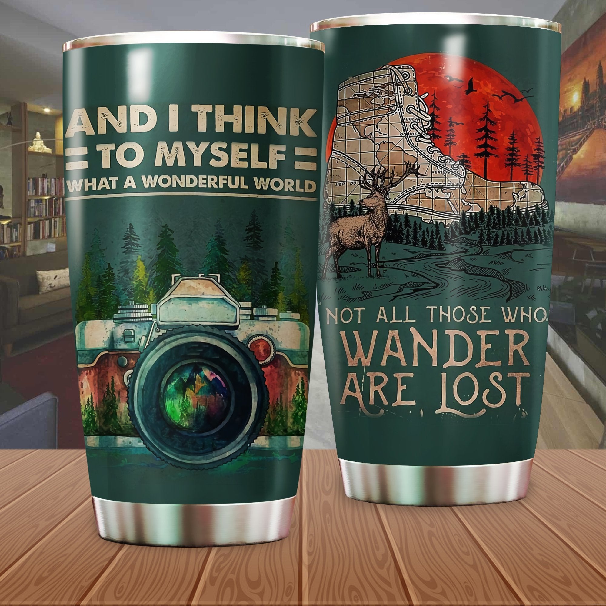 Not All Those Who Wander Are Lost Camping Camfire Tumbler 2023 Nearkii