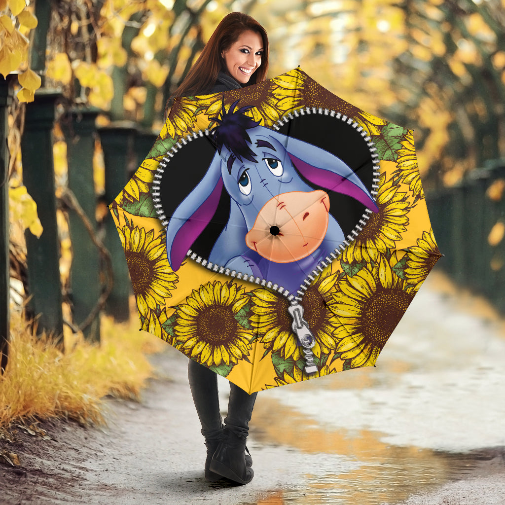 Eeyore Sunflower Zipper Umbrella Nearkii