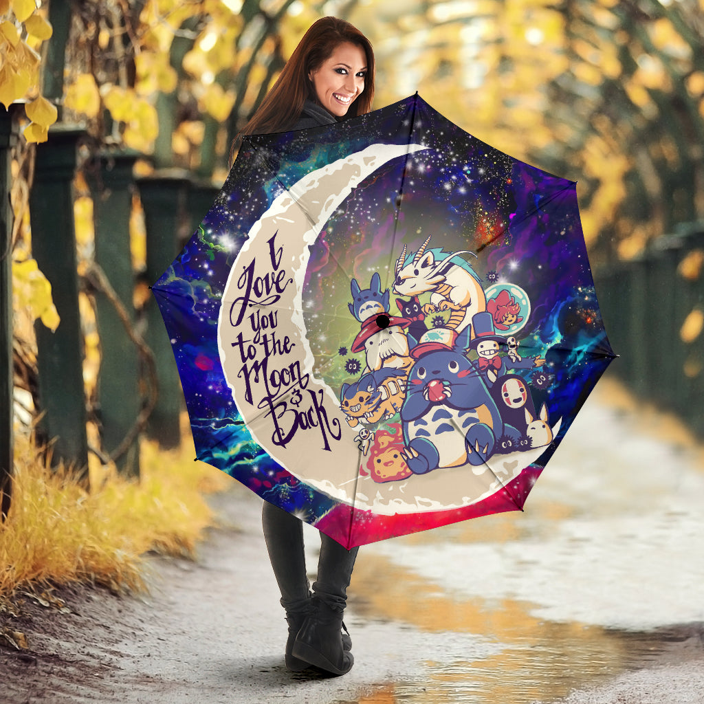 Ghibli Character Love You To The Moon Galaxy Umbrella Nearkii