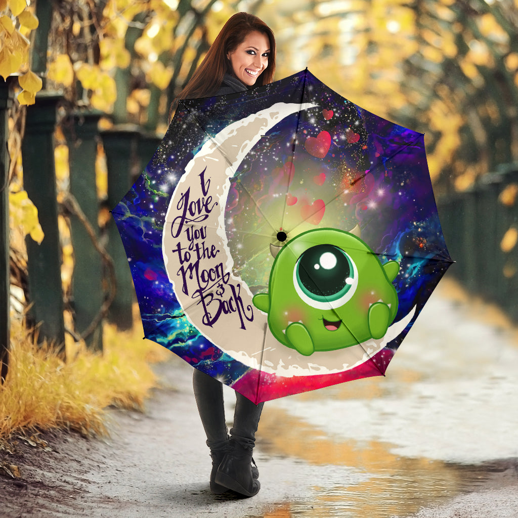 Cute Mike Monster Inc Love You To The Moon Galaxy Umbrella Nearkii