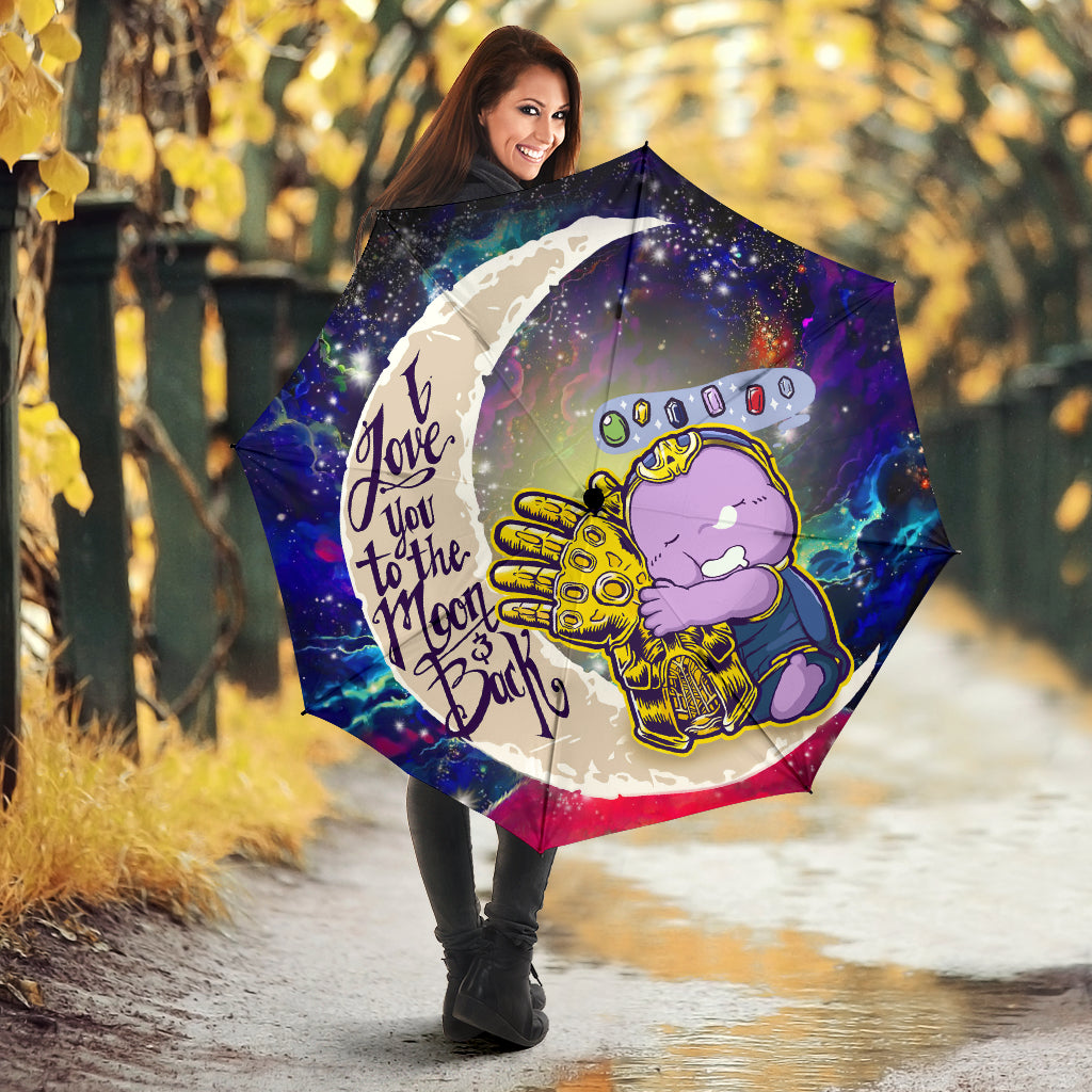 Cute Thanos Love You To The Moon Galaxy Umbrella Nearkii