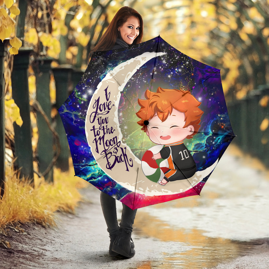 Cute Hinata Haikyuu Love You To The Moon Galaxy Umbrella Nearkii