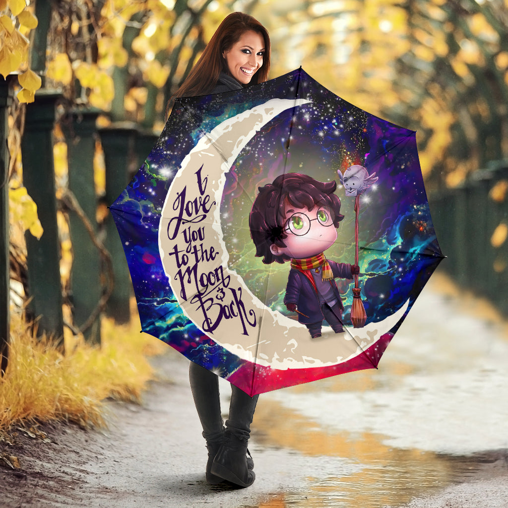 Harry Potter Chibi Love You To The Moon Galaxy Umbrella Nearkii