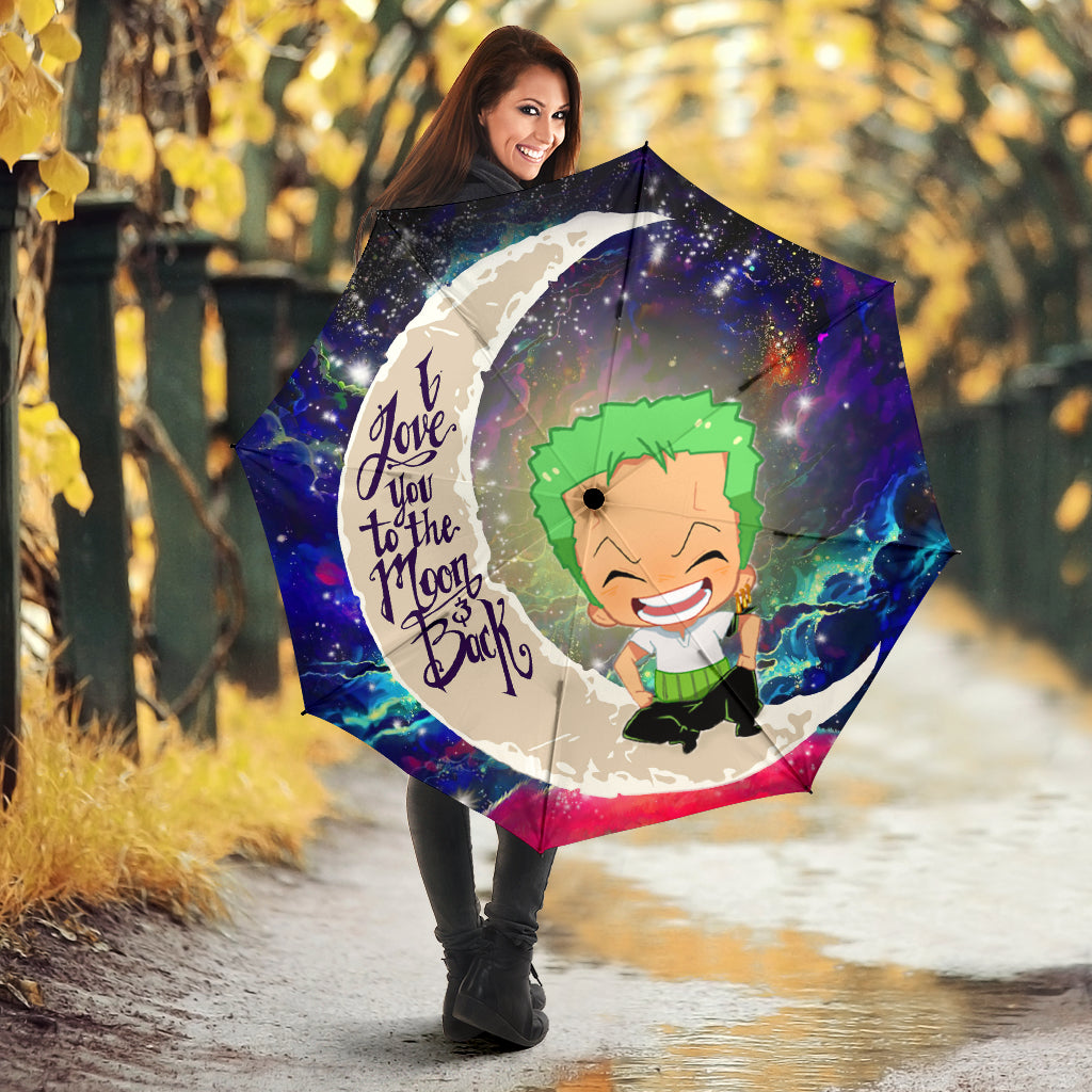 Zoro One Piece Love You To The Moon Galaxy Umbrella Nearkii