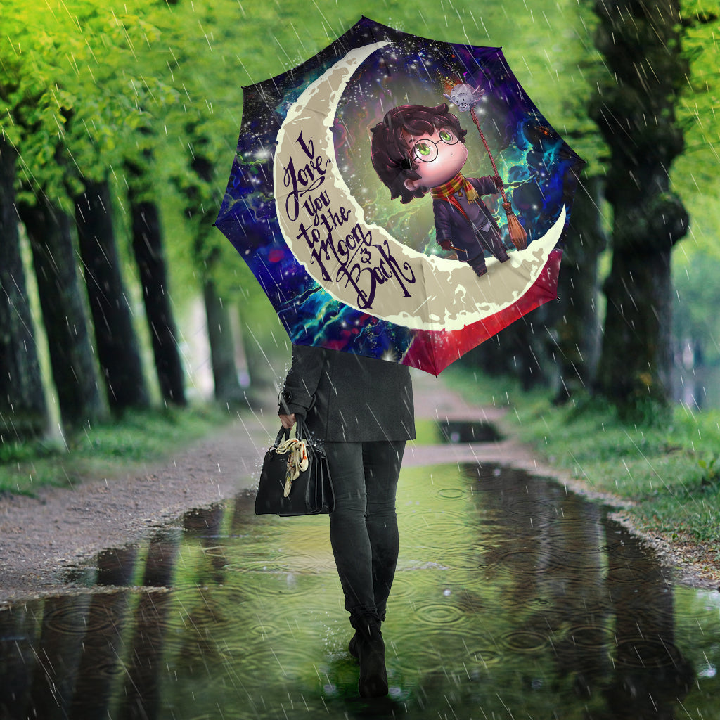 Harry Potter Chibi Love You To The Moon Galaxy Umbrella Nearkii