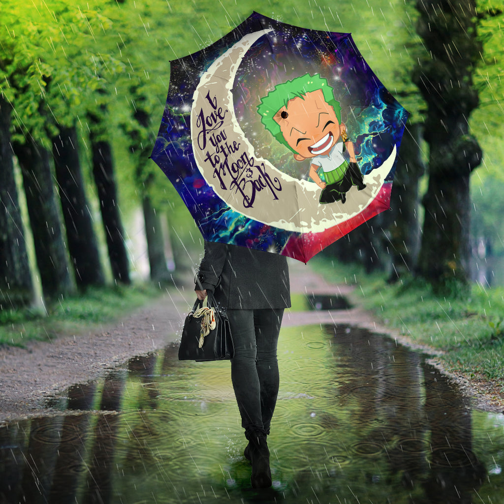 Zoro One Piece Love You To The Moon Galaxy Umbrella Nearkii