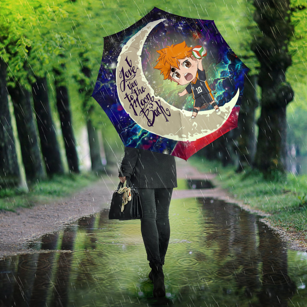 Hinata Haikyuu Love You To The Moon Galaxy Umbrella Nearkii
