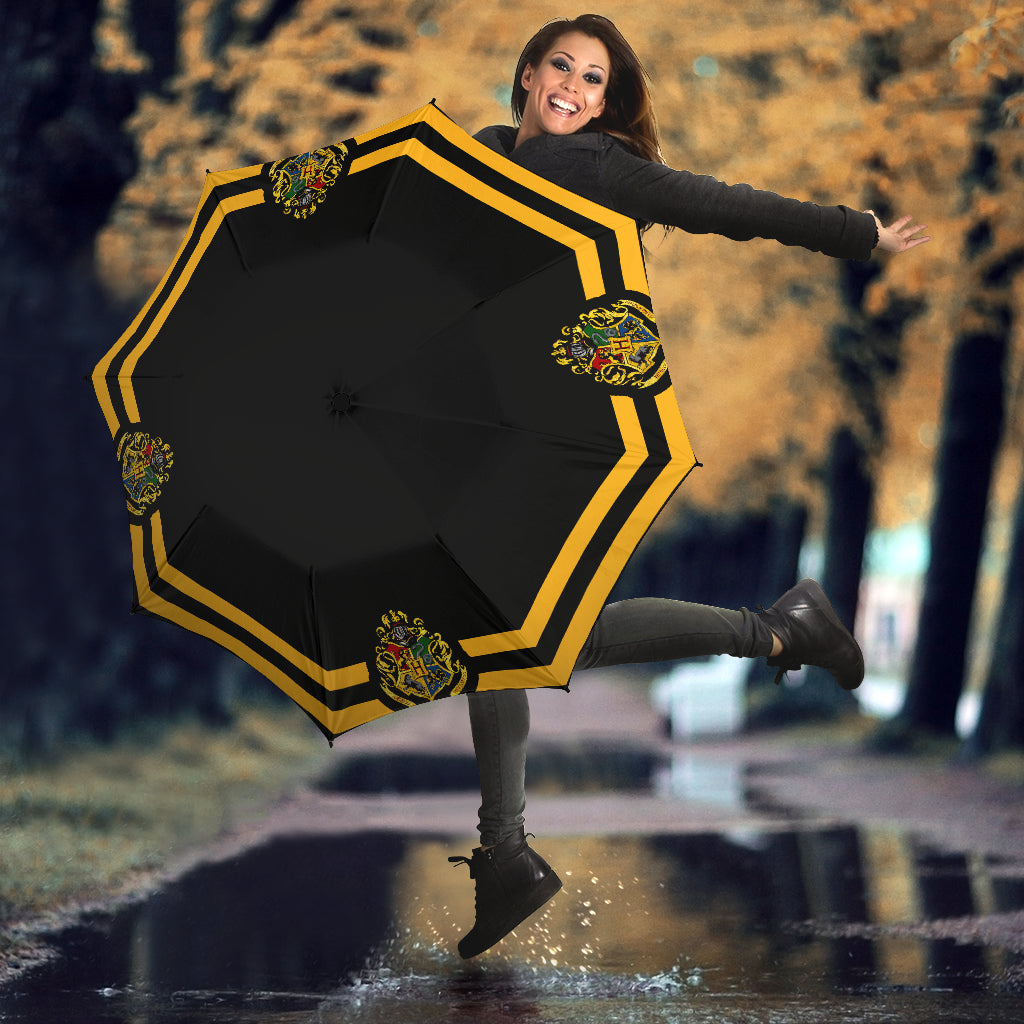 Harry Potter Hogwarts Yellow Black Umbrella Nearkii