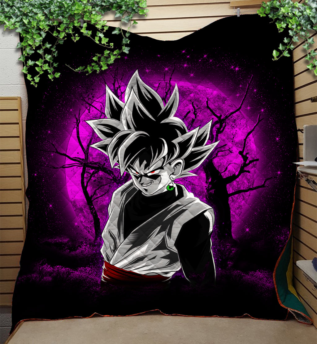 Goku Black Moonlight Quilt Blanket Nearkii