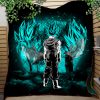 Goku Vegeta Vegito Blue Moonlight Quilt Blanket Nearkii