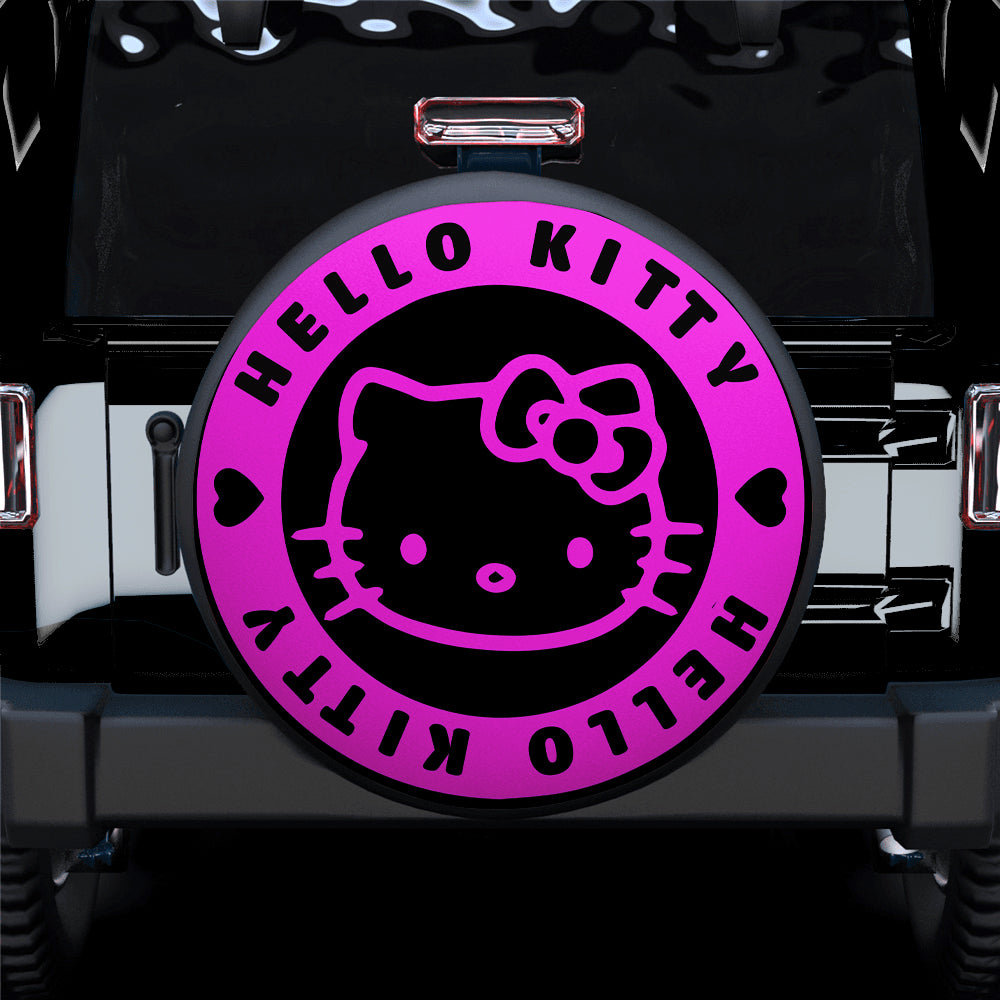 Hello Kitty Pink Jeep Car Spare Tire Covers Gift For Campers Nearkii