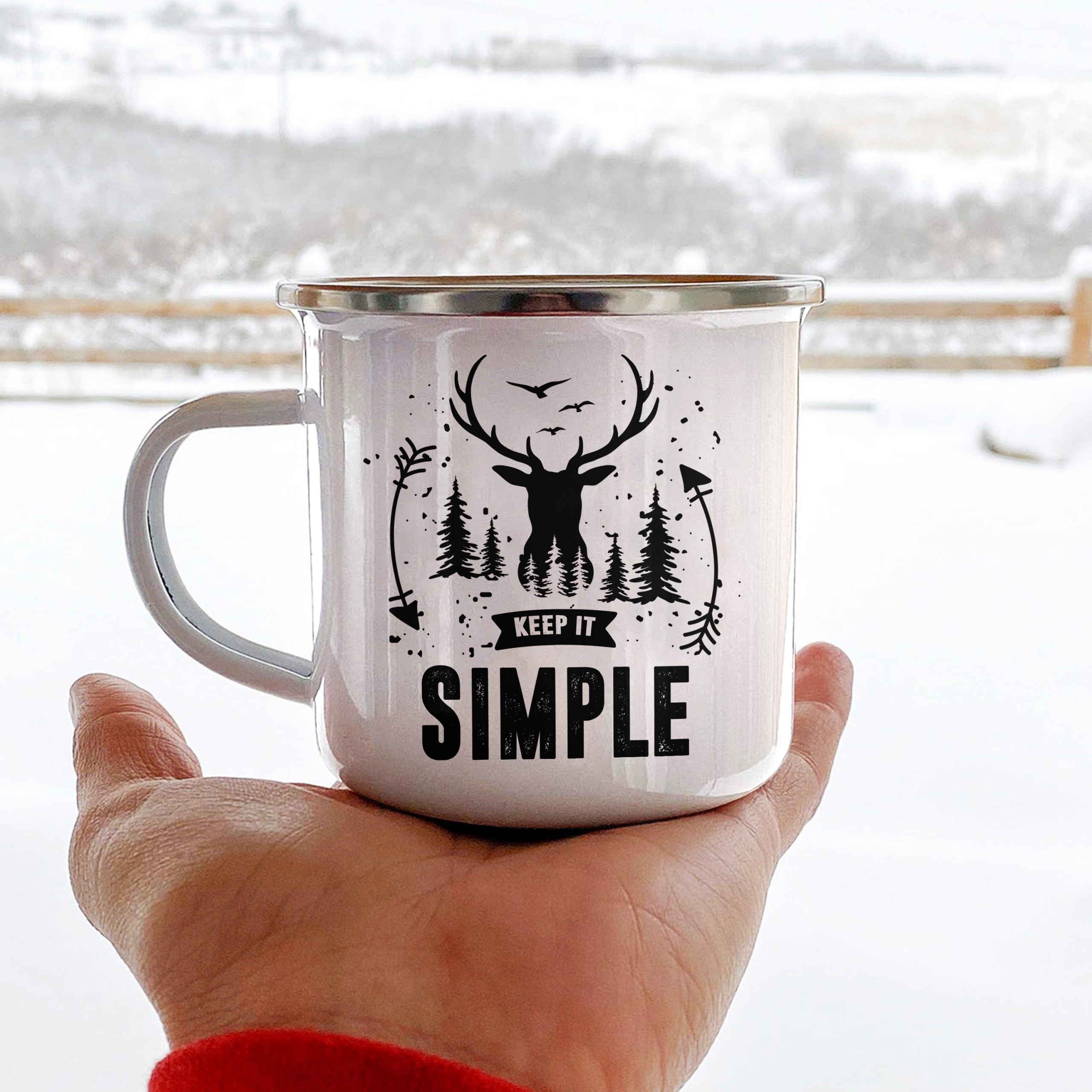 Keep It Simple 1 Camping Mug Campfire Mug Nearkii