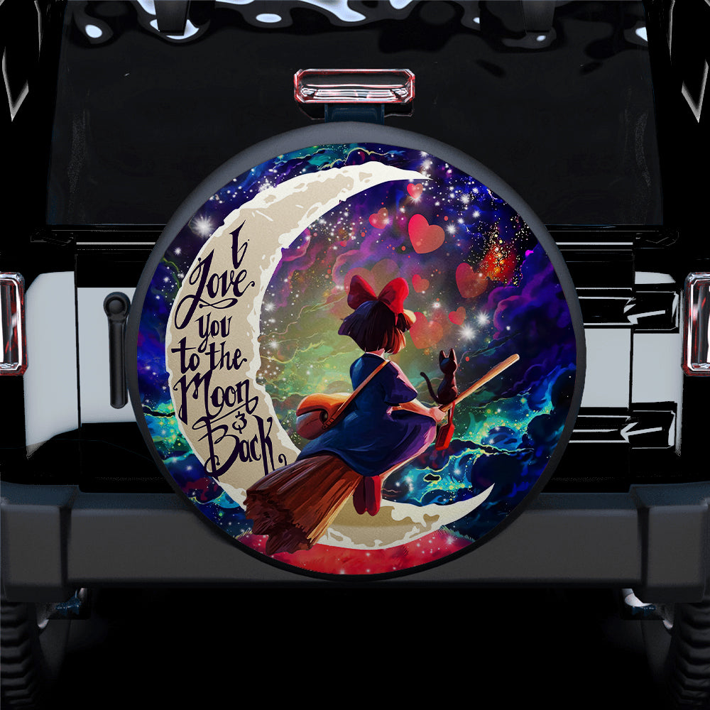 Kiki's Delivery Service Ghibli Studio Love You To The Moon Galaxy Car Spare Tire Covers Gift For Campers Nearkii