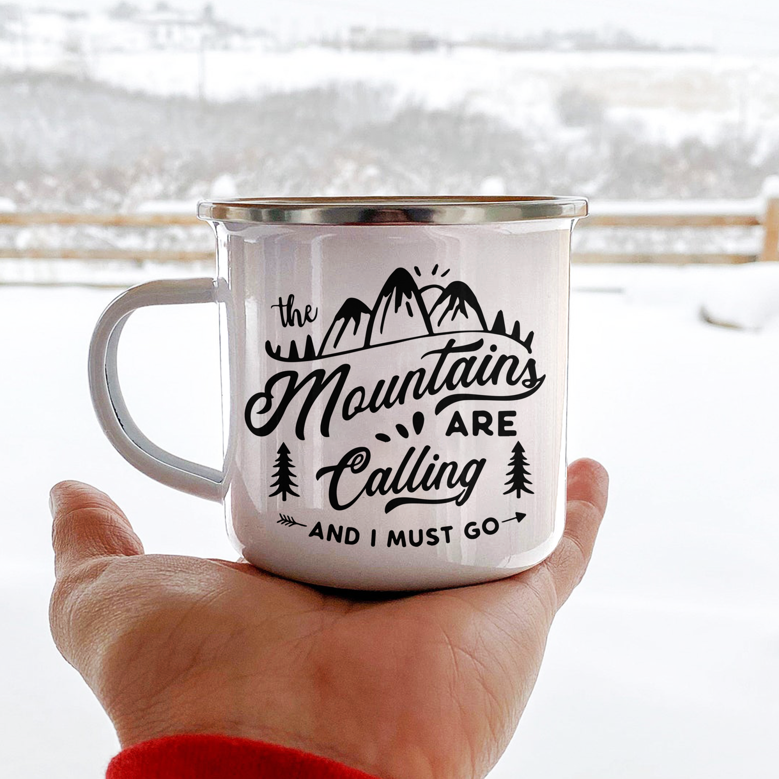 Mountain Calling 1 Camping Mug Campfire Mug Nearkii