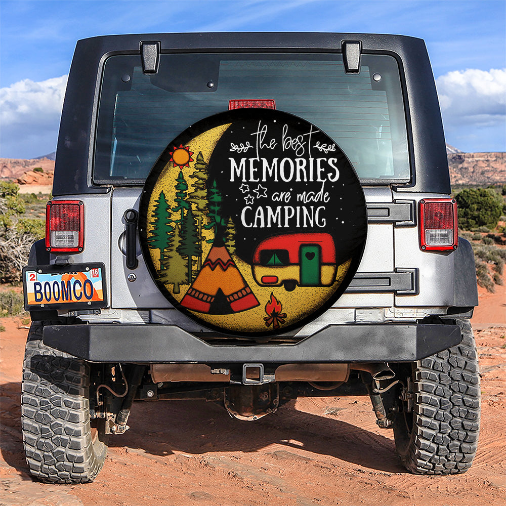The Best Memories Are Made Camping Jeep Car Spare Tire Covers Gift For Campers Nearkii